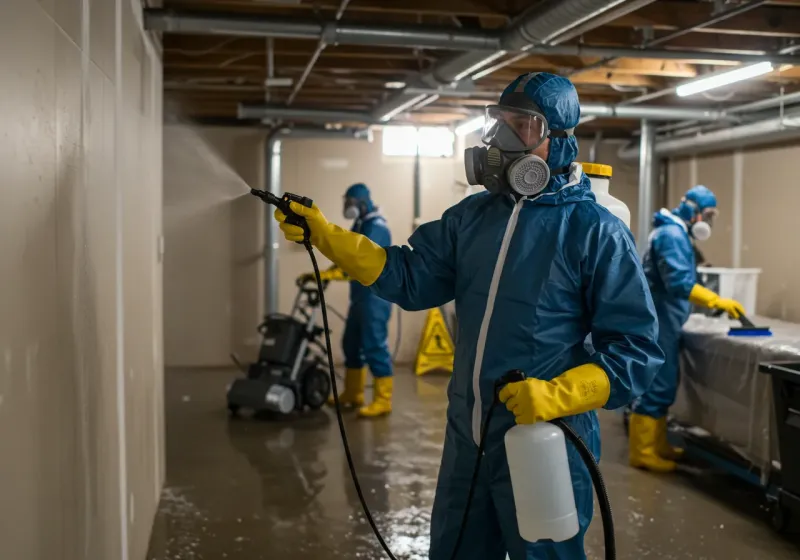 Basement Sanitization and Antimicrobial Treatment process in Indianapolis, IN